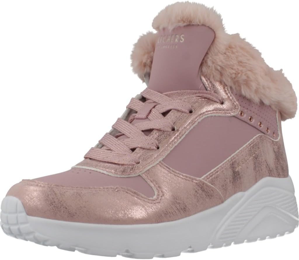 Skechers Girl's Uno Lite-Comfurt Collar Sneaker