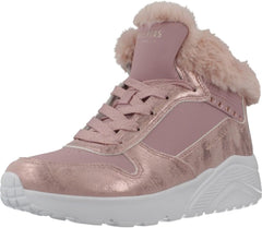 Skechers Girl's Uno Lite-Comfurt Collar Sneaker