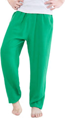 Summer Boys and Girls Cotton Pants Children's Baby Loose Silk Trousers Green