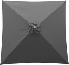 2m/6.5ft Square Patio Umbrella 4Ribs Replacement Umbrella Cover 4 Color Furniture Umbrella Garden Umbrella - No Frame(#4)