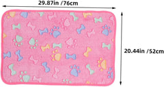 3pcs Pink Dog Couch Blanket Fluffy Pet Blankets Washable Dog for Bed and Couch