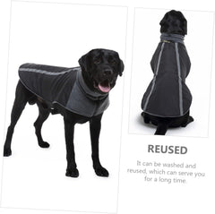 Pet Dog Raincoat Windproof Reflective Dog Jacket Breathable Warm Apparel for Winter Stylish Comfortable Material for Cold Weather