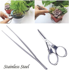 Garden Tool Set Garden Hand Tool Kit Plant Care Kit Bonsai Planting for Gift 10PCSGarden Set