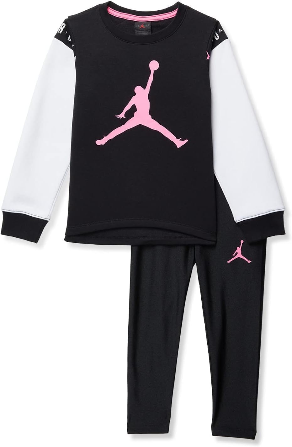 Jordan Girl's Holiday Shine Leggings Set (Toddler/Little Kids) Black 5 Little Kids