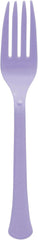 Amscan Premium Heavy Weight Plastic Forks Party Supply, Pack of 20, Lavender