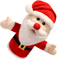 1PC Santa Claus Hand Puppet Plush for Interactive Play Christmas Finger Plaything Parent Imagination Activities Present