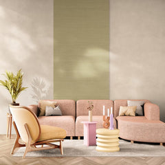 CONCORD WALLCOVERINGS ™ Display Sample - Grasscloth Texture Wallpaper Roll – Decorative Cream Vinyl, Natural Weave Design, Durable and Washable, 7" x 10"