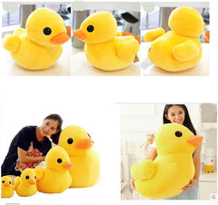 VIDOSCLA Yellow Duck Stuffed Plush Pillow Animal Dolls Super Soft Huggable Toy Gift for Children