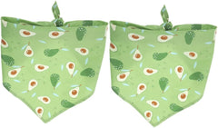 Kisangel 2pcs Dog Bandana Fruit Pattern Lightweight Triangle Bib Scarf for Pets for Dog Birthday Parties and Outdoor Fun