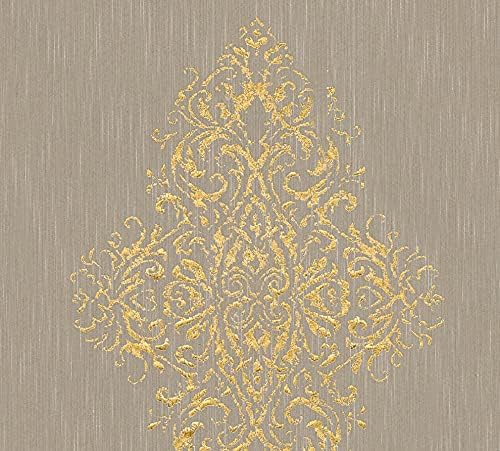 CONCORD WALLCOVERINGS ™ Luxury, A Ensemble Dark Brown Wallpaper Sample, Traditional Decor