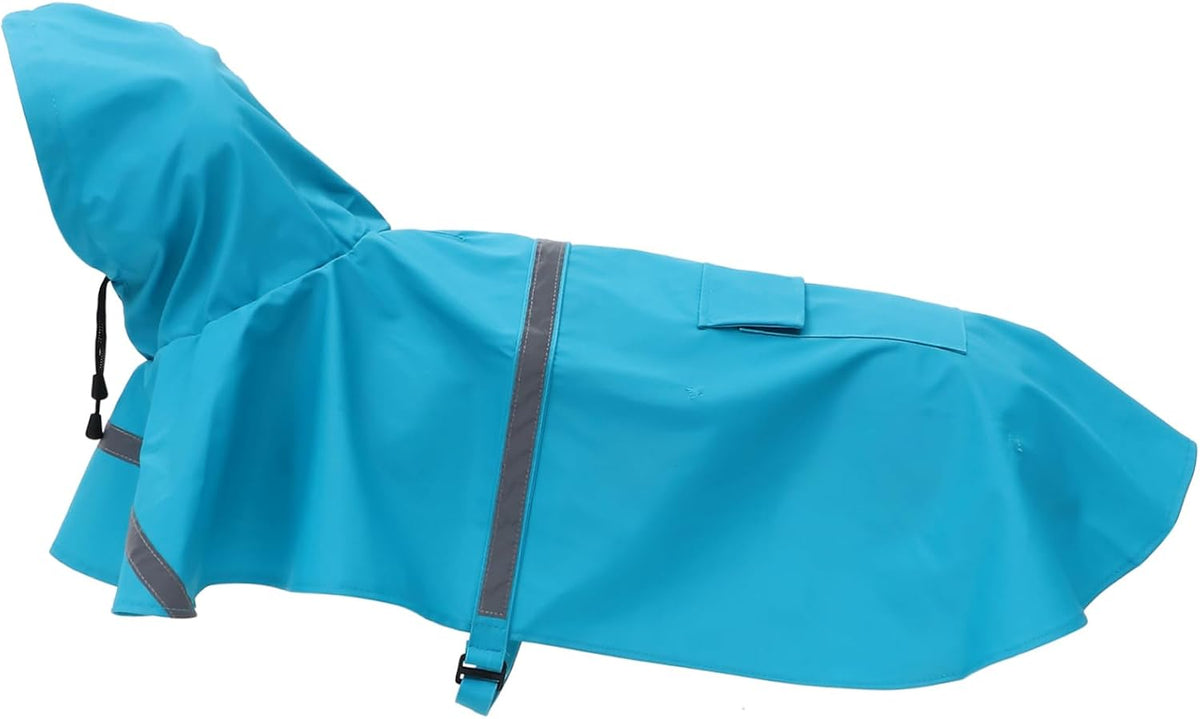 Toyvian Dog Raincoat Reflective Features and Breathable Outdoor Poncho for Pets Easy to Wear for Rainy Walks Lake