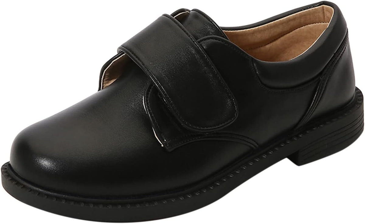 sfdgfhyf 8-14Years Little Kid Antislip Shoes Fashion Summer Autumn Boys Leather Shoes Boots Thick (Grey, 9-9.5Years Big Kids)