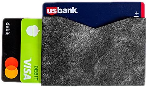 Credit Card Sleeve, Ultra slim Micro Wallet, Ultralight, RFID Blocking, Tear Proof, Weather Proof, Sparkle Blue