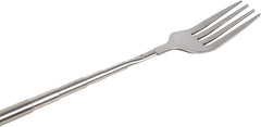 Stainless Steel Dinner Fork, BBQ Telescopic Fork Extendable Dinner Fruit Dessert Fork Cutlery with Long Handle