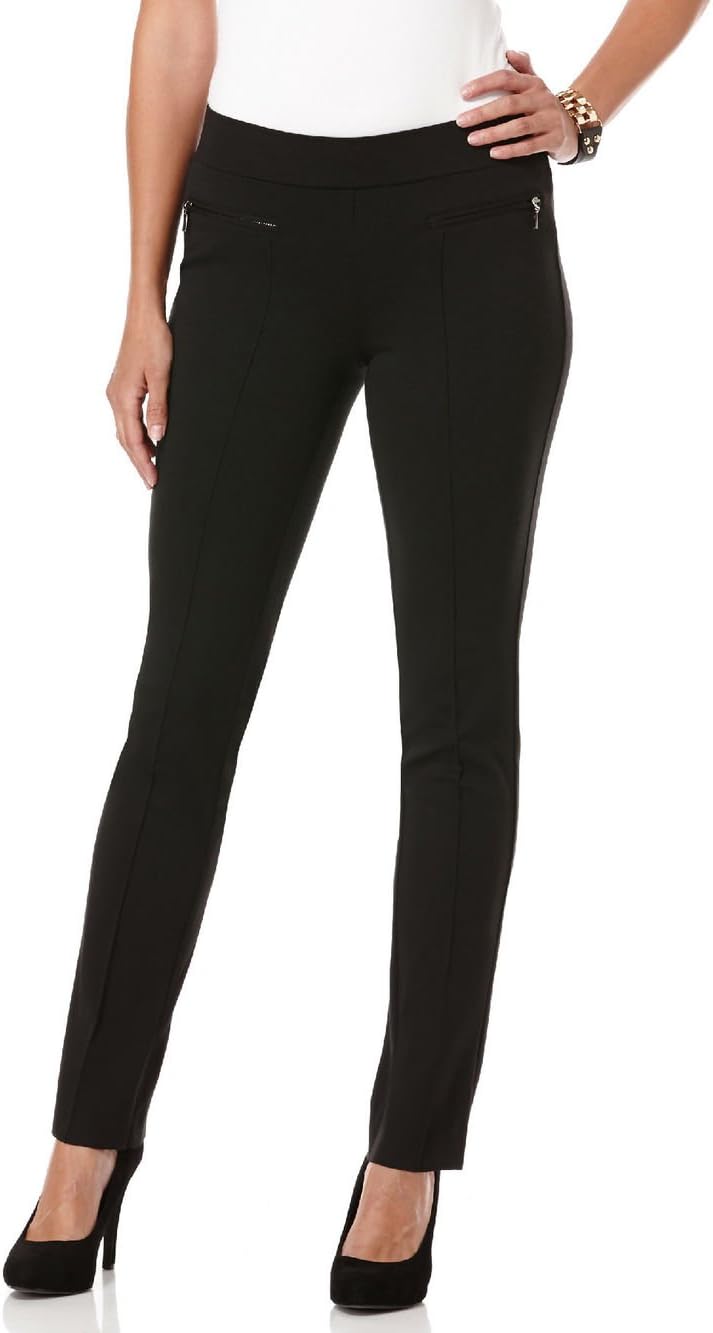 Rafaella Women's Petite Slim Comfort Fit Ponte Dress Pants (Sizes 4-14)
