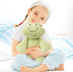 Cute Frog Plush Toy, 35cm Green Stuffed Frog Plush Toy Kawaii Frog Plushie Frog Plush Pillow Cute Stuffed Animal for Girlfriend Christmas Valentines Birthday Gift