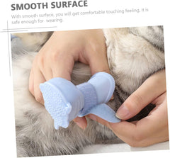 Happyyami 4pcs Dog Rain Boots -Resistant Pet Footwear for Dogs Comfortable Outdoor Shoes for Rainy Days for Active Puppies