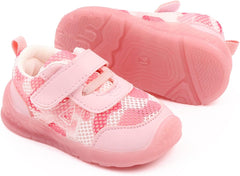 Infant Boys Girls Running Shoes Sneakers Sport Shoes Mesh Breathable Hook Loop Non Slip Soft Sole Shoes