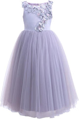 Pettigirl Girls Floral Scoop Back Party Bridal Dresses