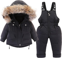 AnFeng Girls' Outerwear Jackets & Coats Baby Kids Girls Boys Winter Thick Warm Hooded Down Coat Down Paraks Pants