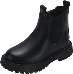 Short Boots Ankle Boots for Girls Bow Side Zipper Low Heel Outdoor Warm Shoes Waterproof Combat Shoes with Zipper