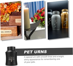 YARNOW Pet Urn for Ashes Stainless Steel Memorial Casket for Dogs and Cats Elegant Keepsake Design Small Preserves Cherished Memories
