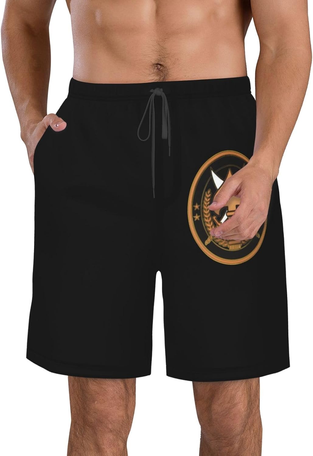 Joint Task Force Operation Inherent Resolve Swim Trunks Man's Quick Dry Beach Shorts Summer Beach 9" Bathing Suits