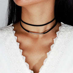 Boho Western Suede Choker Necklace for Women Long Wrap Jewelry for Country Concerts Nashville Outfits