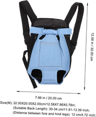 POPETPOP Portable Dog Backpack Breathable Mesh Small Dog Carrier for Outdoor Travel PET Pouch Adjustable and Lightweight Design