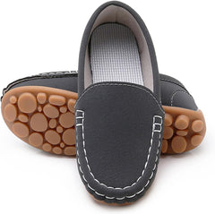 RVROVIC Kids Girls Boys Slip-on Loafers Oxford PU Leather Flats Shoes(Toddler/Little Kid)