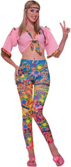 Hippie Girl Groovy Graphic Leggings