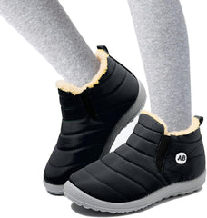 Toddler Boys Girls Winter Ankle Boots for Cold Weather Kids Warm Slip on Elastic Faux 𝐅𝐮𝐫 Shoes Rubber sole