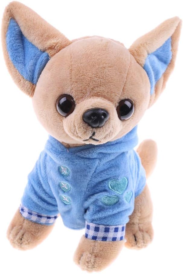 Stuffed Dog Puppy Toy Plush Toy Soft Doll Stuffed Animal Pillow Birthday Gift Present Cute Dog Ornaments Decoration Handicraft House Desktop Decoration Prop, 17cm/6.7"