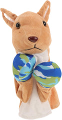 SUPVOX Interactive Plush Kangaroo Hand Puppet for Adults Movable Mouth for Storytelling Imaginative Play Parent Activities and Soothing Fun