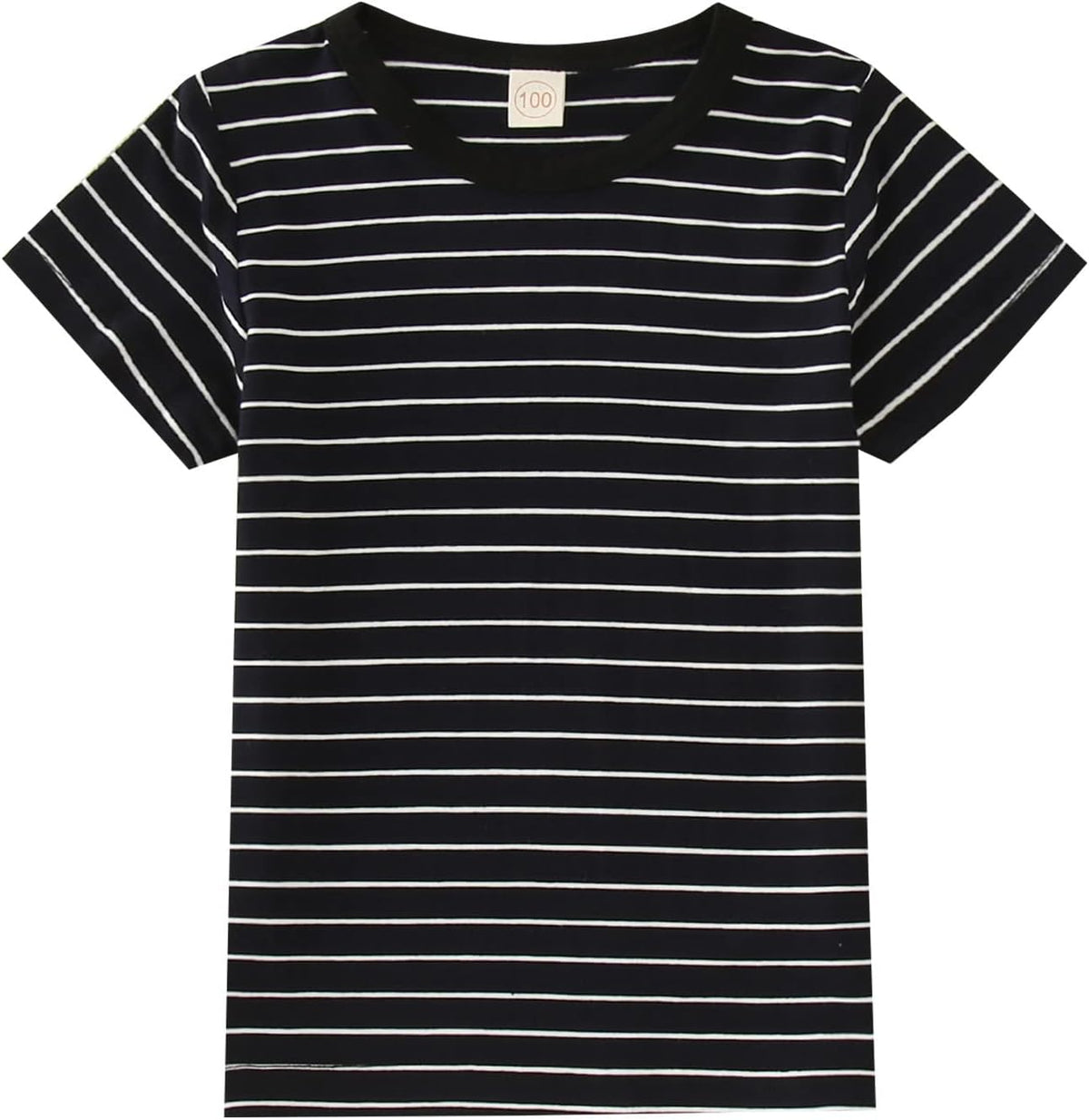 Kids Fashion Tops 2 to 6 Years Toddler Baby Boys Spring Autumn Summer Striped Cotton Short Sleeve T Shirt