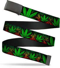 Buckle-Down Men's Web Belt Weed, Multicolor, 1.5" Wide-Fits up to 42" Pant Size