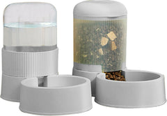 GKYZBB Automatic Cat Feeder and Cat Water Dispenser,Automatic Feeder and Water Dispenser 1 Gallon for Small Medium Big Dog Pets Puppy Kitten