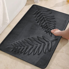 Large Bathroom Rugs,Super Absorbent Bath Mat-Quick-Drying Bathroom Mats-Shower Mat Nordic Bathroom Mat Flannel Living Room Entrance Carpet 24x17 Inch