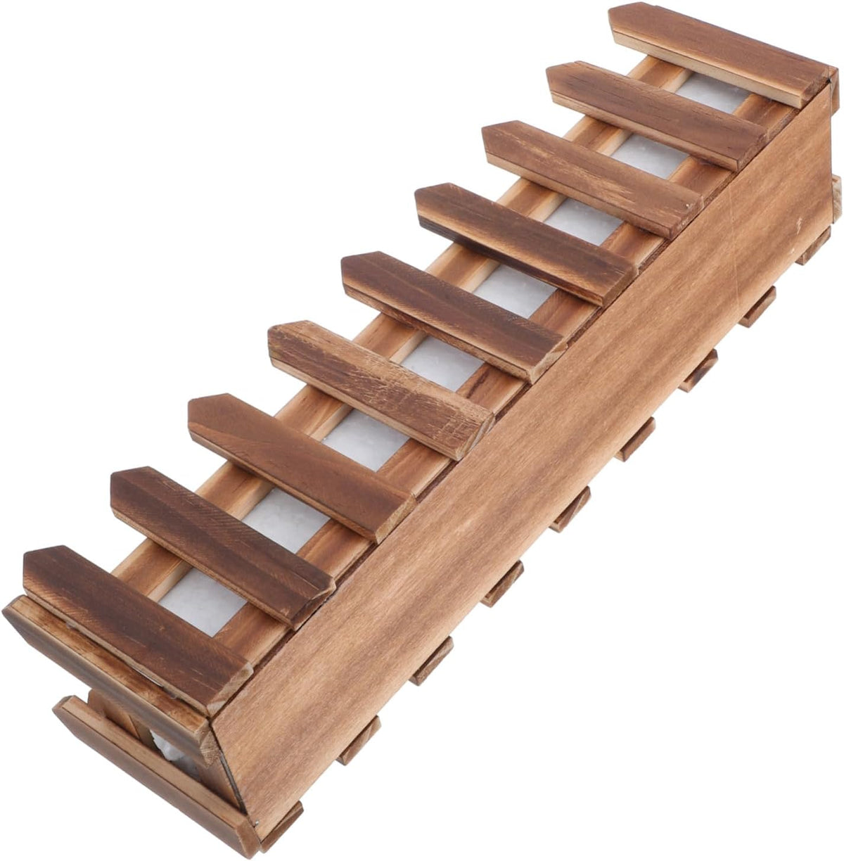 Hemoton Wooden Flower Fence Pot with Foam Plant Box Outdoor Garden Planter Box for Artificial Flowers Realistic Design for Natural Decor Garden Patio Window Box