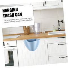 3pcs Kitchen Hanging Trash Can Set Mini Waste Bin Lid Space-Saving Odor-Resistant Design for Indoor Use in Kitchen Office or Bathroom