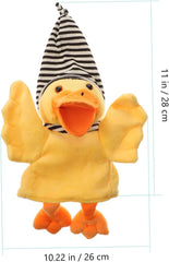 Plush Hand Puppet Adorable Duck for Interactive Storytelling Imagination Play and Birthday Party Favors Fun Role Play Accessory