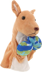 VICASKY Cute Hand Puppet with Sound Interactive Plush Toy for Engaging Storytelling and Preschool Learning Parent-boy Girl Play for Boy Girl and Adults