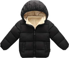 Happy Cherry Toddler Down Jacket Removable Hooded Windproof Snow Winter Coat Outwear