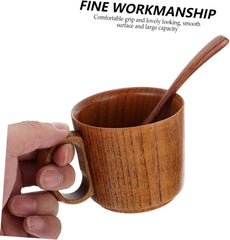 Wooden Coffee Cup Set Tea Milk Water Mug Construction Suitable for Occasions