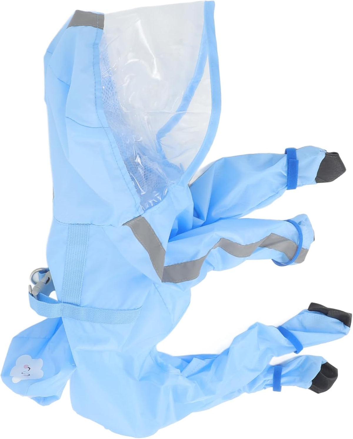 Garneck Dog Raincoat Hood Reflective Rain Poncho for for Easy Carrying for Rainy Days