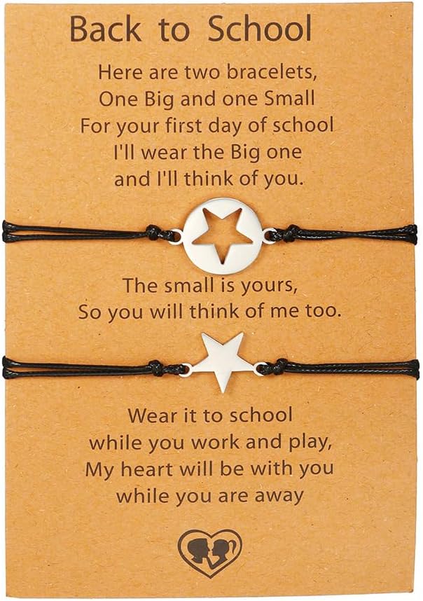 Matching Long Distance Relationship Jewelry Heart Charm Valentines Day Gift for Partners