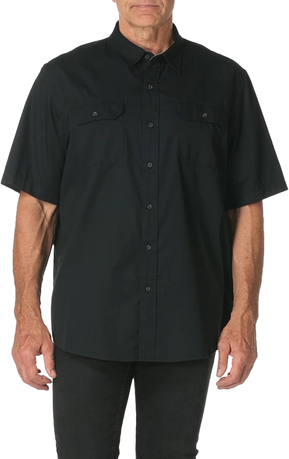 Wrangler Authentics Men's Short Sleeve Classic Woven Shirt