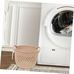 1pc Large Portable Laundry Basket Hollow Design for Excellent Airflow for Home Dorm Bedroom and Bathroom Storage Lightweight and Reusable Light Large