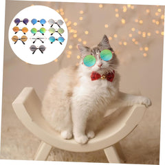 Kisangel Costumes for 10pcs Funny Pet Sunglasses Cat Dog Glasses Kitten Puppy Props