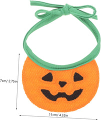 Halloween Pumpkin Dog Bandana Scarf for Pets Bibs for Dogs and Cats for Halloween Parties and Festive Outings for